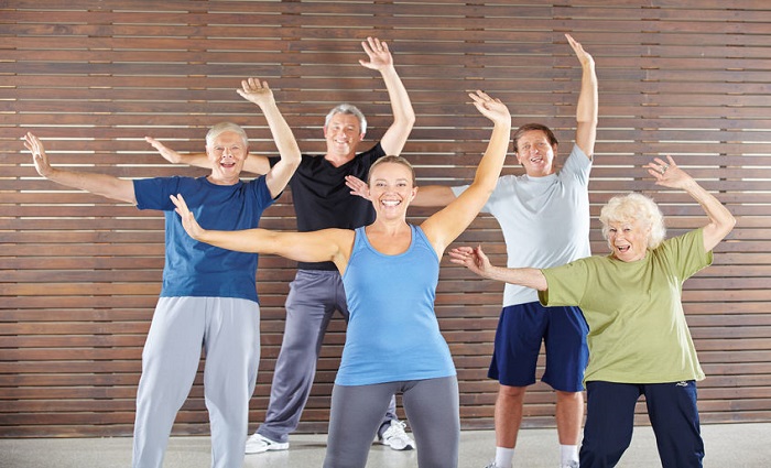 Baby Boomers in Exercise Class