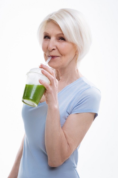 Woman with a Smoothie