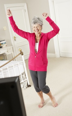 Woman Dancing at Home