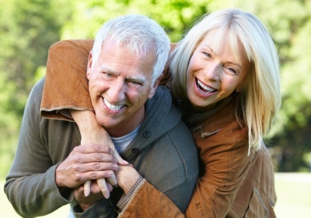 Happy Seniors Outdoors